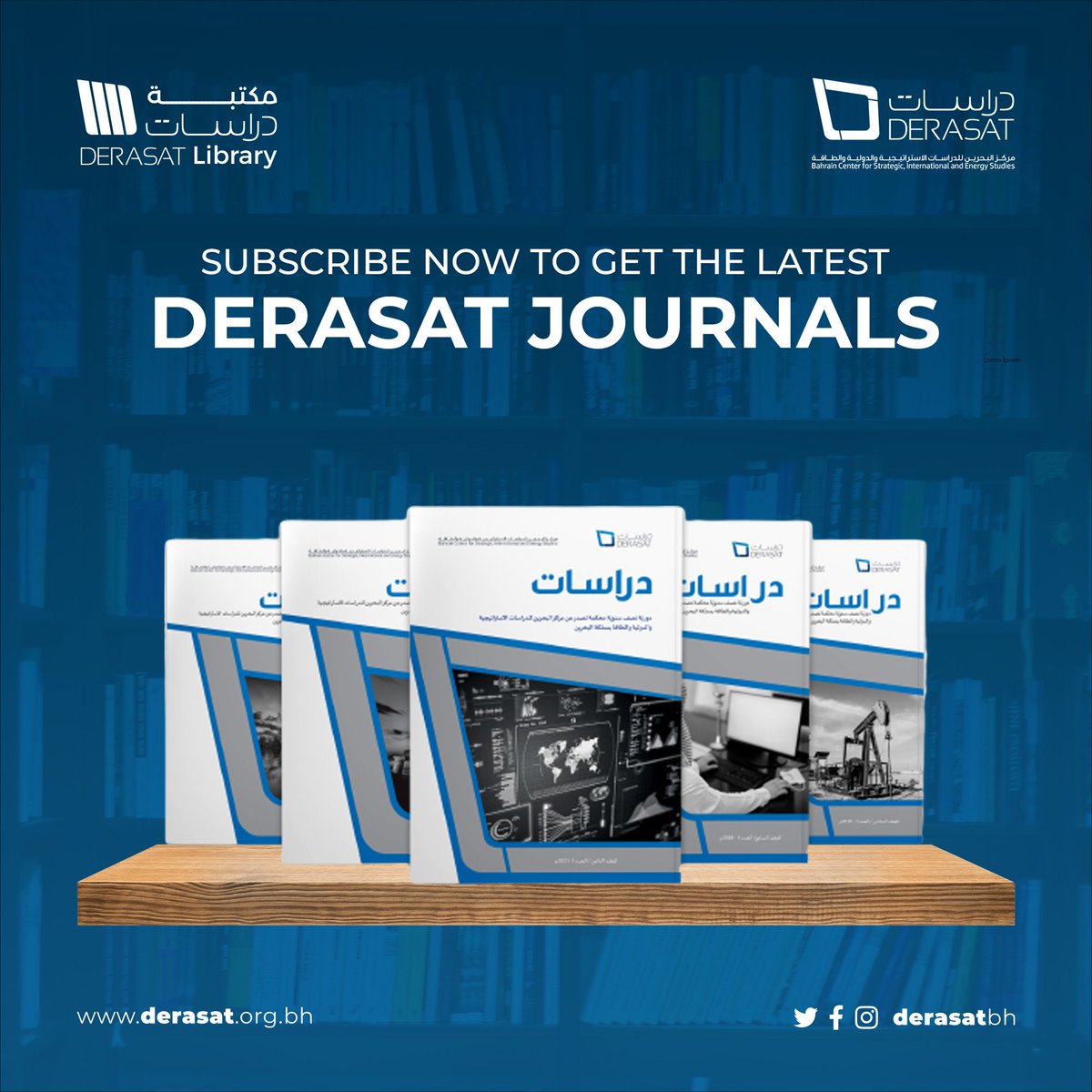 Derasatbh's tweet image. Discover Derasat’s Membership:

- Corporate &amp;amp; Government
- Individual
- Student

Contact us at info@derasat.org.bh to benefit from this opportunity! #DerasatMembership #ExpandYourKnowledge #EmpowermentThroughLearning #DerasatJournals #SubscribeNow