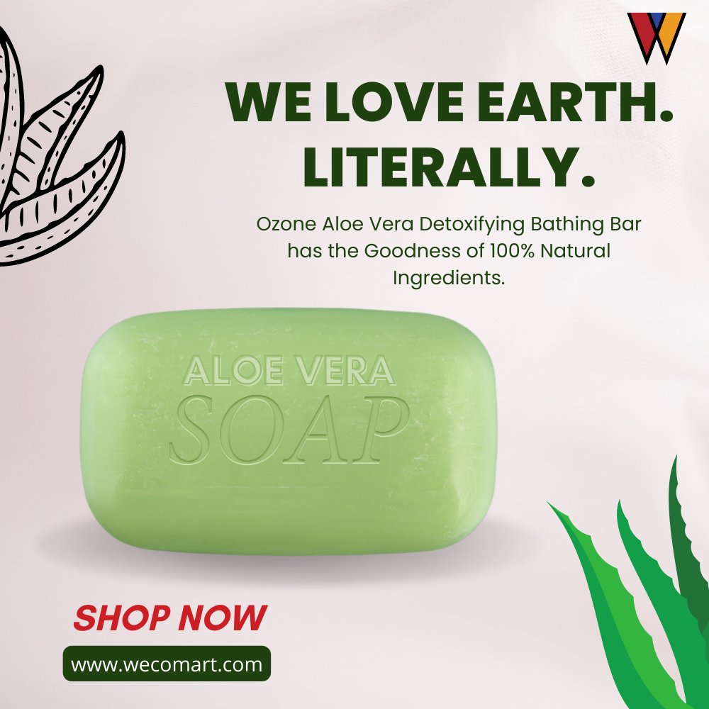 wecomart's tweet photo. Experience the natural goodness of Aloe Vera with our Aloe Vera Soap Pack of 4!
.
.
Get your pack today and indulge in the rejuvenating benefits of Aloe Vera.

Try it Now: https://t.co/ZR56WnJhty

#wecomart #AloeVeraSoap #NaturalSkincare #EcoFriendly #GreenLiving https://t.co/G06xkfVFcd