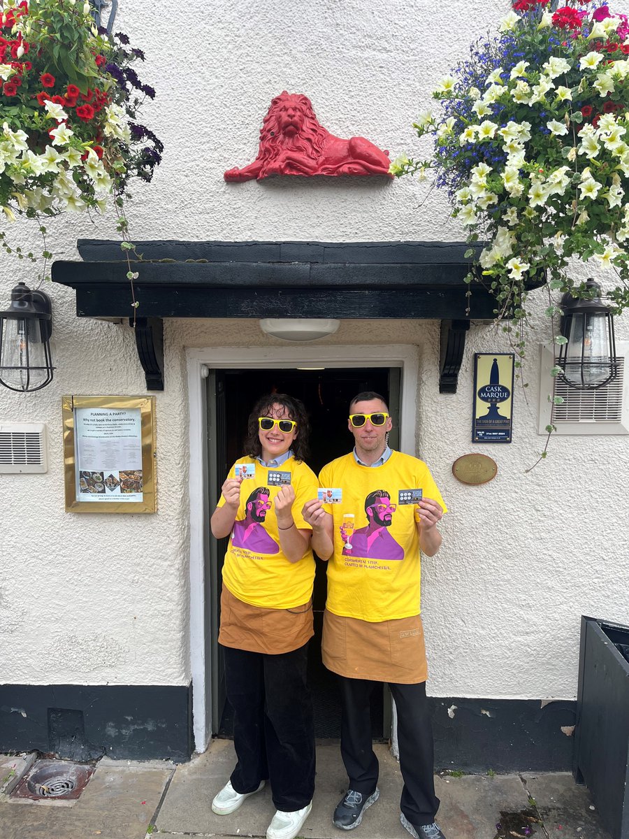 RedWithington's tweet photo. Everyone loves a freebie … If you enjoy 6 pints of Manchester Craft Lager with us you can win a free pair of themed sunglasses! https://t.co/22SsT9bRY9