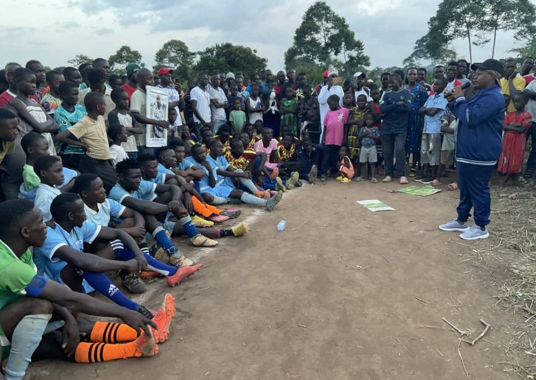Witnessed the final football game between #Kapeke and #Kagango organised in remembrance of Katumba Jamil, a popular former football player. It's always great seeing talents nurtured and identified in #Nakaseke district.