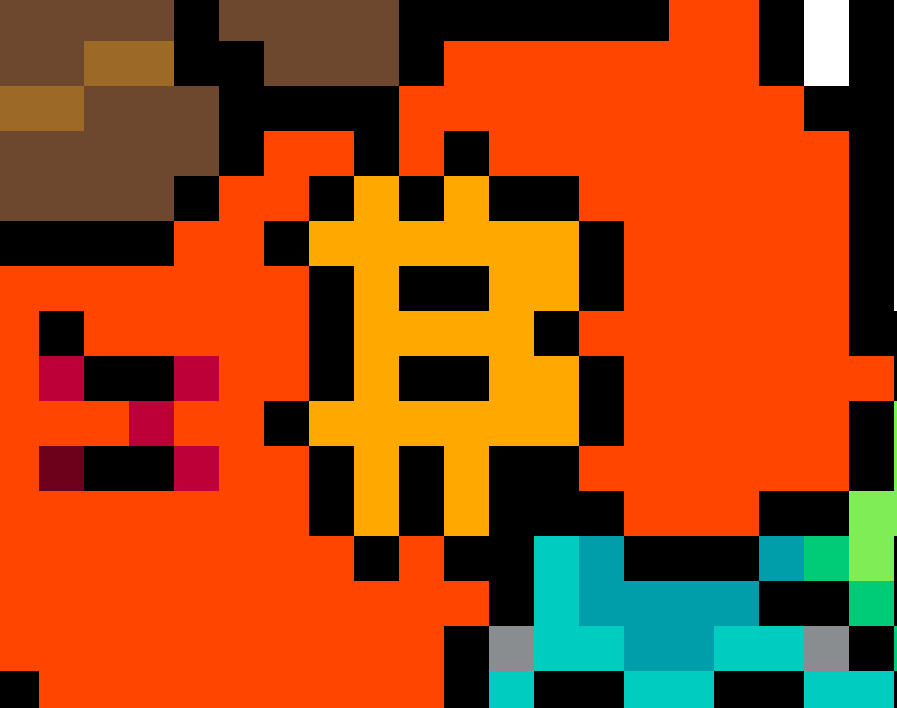 mrztztlp's tweet photo. Ich hab einfach mir als Aufgabe gesetzt das Bitcoin Logo zu umranden und jetzt ist es Fertig.

 Koordinaten (1231,-950)
#rplace #rplacede https://t.co/1jEDkA4lwK