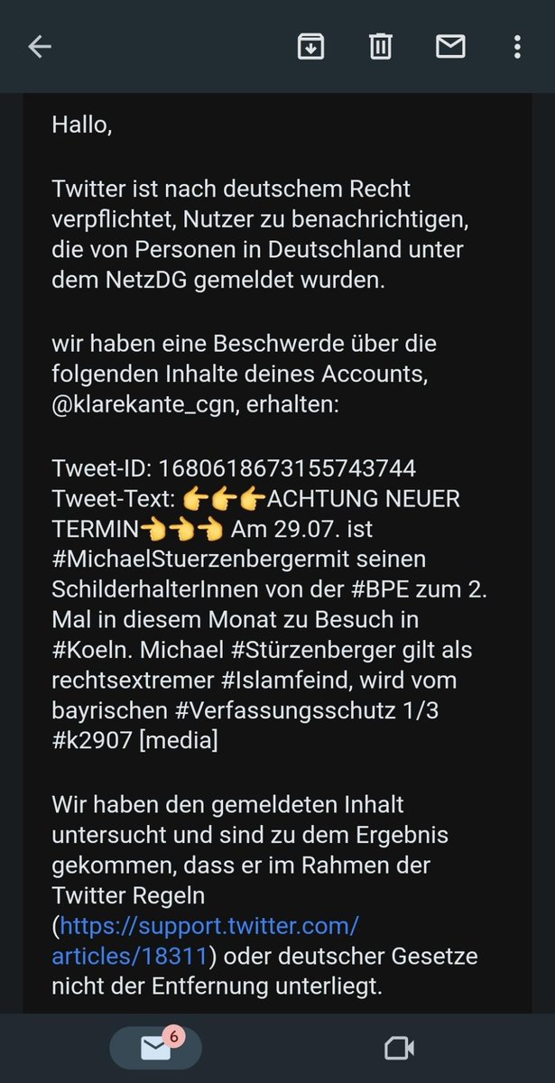 klarekante_cgn's tweet photo. 👉👉👉An diejenigen die meinen den Gegenprotest am Samstag stoppen zu wollen:👈👈👈
WIE PEINLICH IST DAS DENN ?? 🙈🤣🤣
#Reichsbürger #fcknzs #MichaelStuerzenberger #Islamfeind #Muslimfeind #Muezzinruf #fckafd #Hetze #koeln #Stuerzenberger #Verschwörungserzählungen #k2907 https://t.co/tsSjB5oyKU