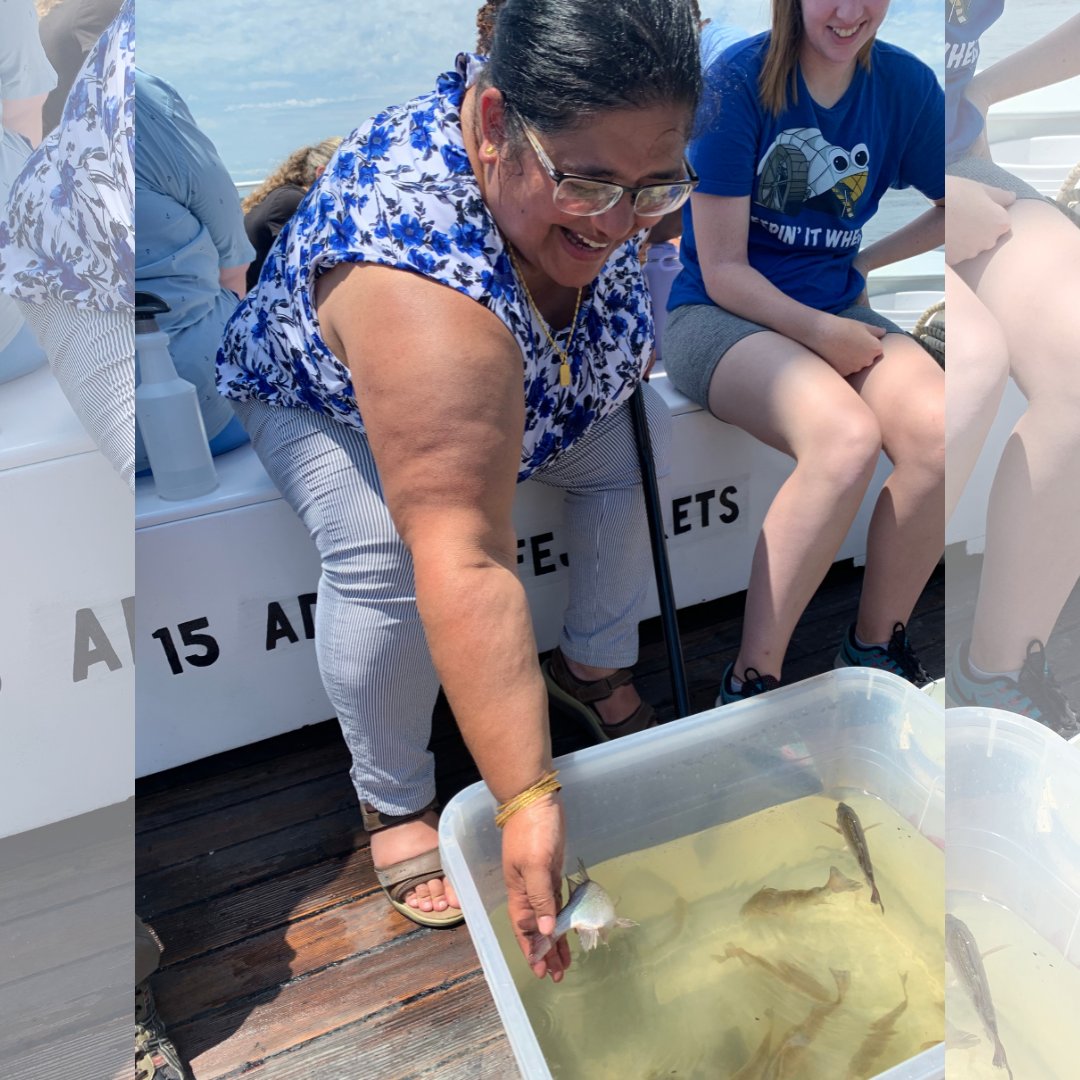 Exploring the #InnerHarbor with <a href="/BaltCitySchools/">Baltimore City Public Schools</a> teachers and @LivingClassrooms onboard the historic Sigsbee. ⛵ There is so much life in our beautiful harbor! 🦀🐟 #HarborScholars <a href="/TowsonU/">Towson University</a> 

Learn more about Harbor Scholar: towson.edu/fcsm/centers/s…