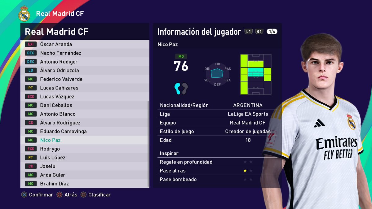 juanmdenize's tweet image. Pantallazo de como vienen las faces (copia base) para el #OptionFile general de la temporada 23/24 para #PES2021