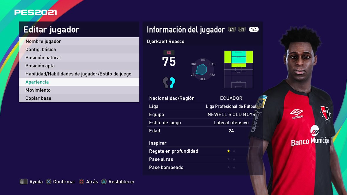 juanmdenize's tweet image. Pantallazo de como vienen las faces (copia base) para el #OptionFile general de la temporada 23/24 para #PES2021