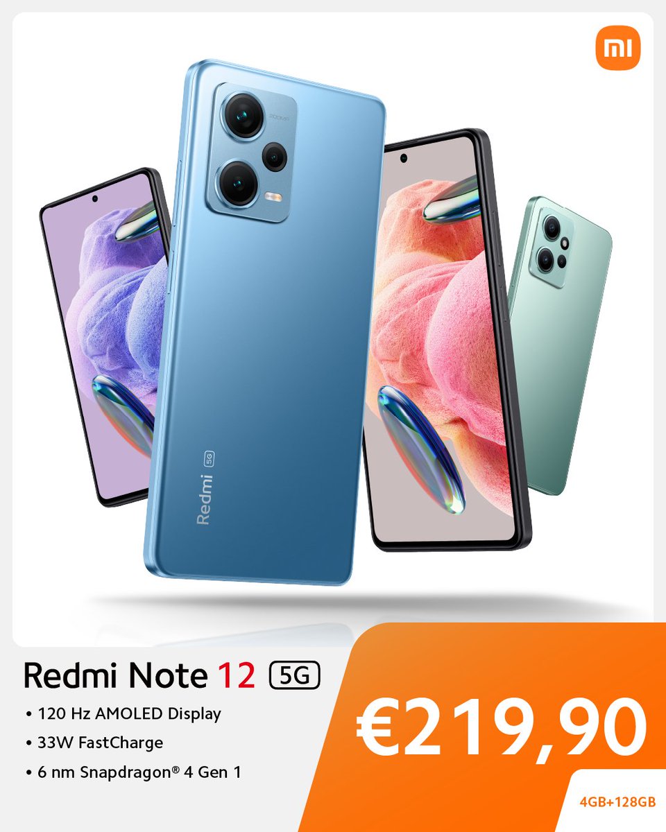XiaomiDE's tweet photo. Hier kannst du einfach nicht mit leeren Händen ausgehen! 😱
Unser #RedmiNote125G im Angebot für nur 219,90€ 🤯🔥
120Hz AMOLED Display, 33W FastCharge, 48MP Triple Kamera und so viel mehr...
#MachDeinLebenBunter 🌈
HIER zum Angebot!
➡️ https://t.co/2duK8T1kUD https://t.co/WQJGrE94vy