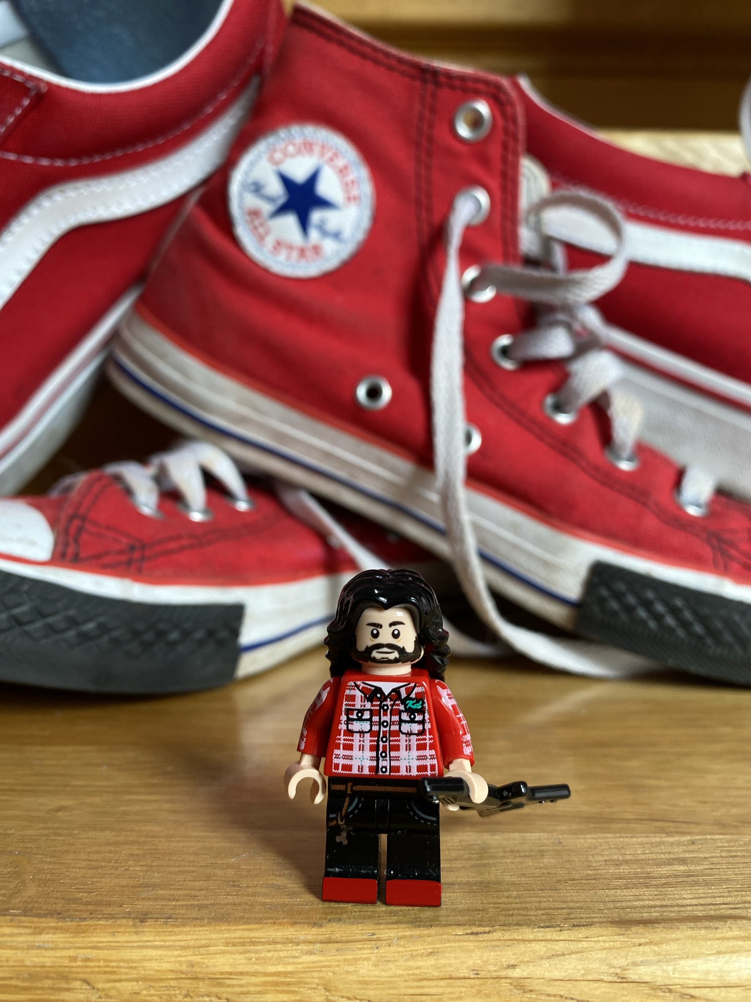 Lego Dave Grohl on X July 25th is InternationalRedShoeDay https t yexDKg24my X