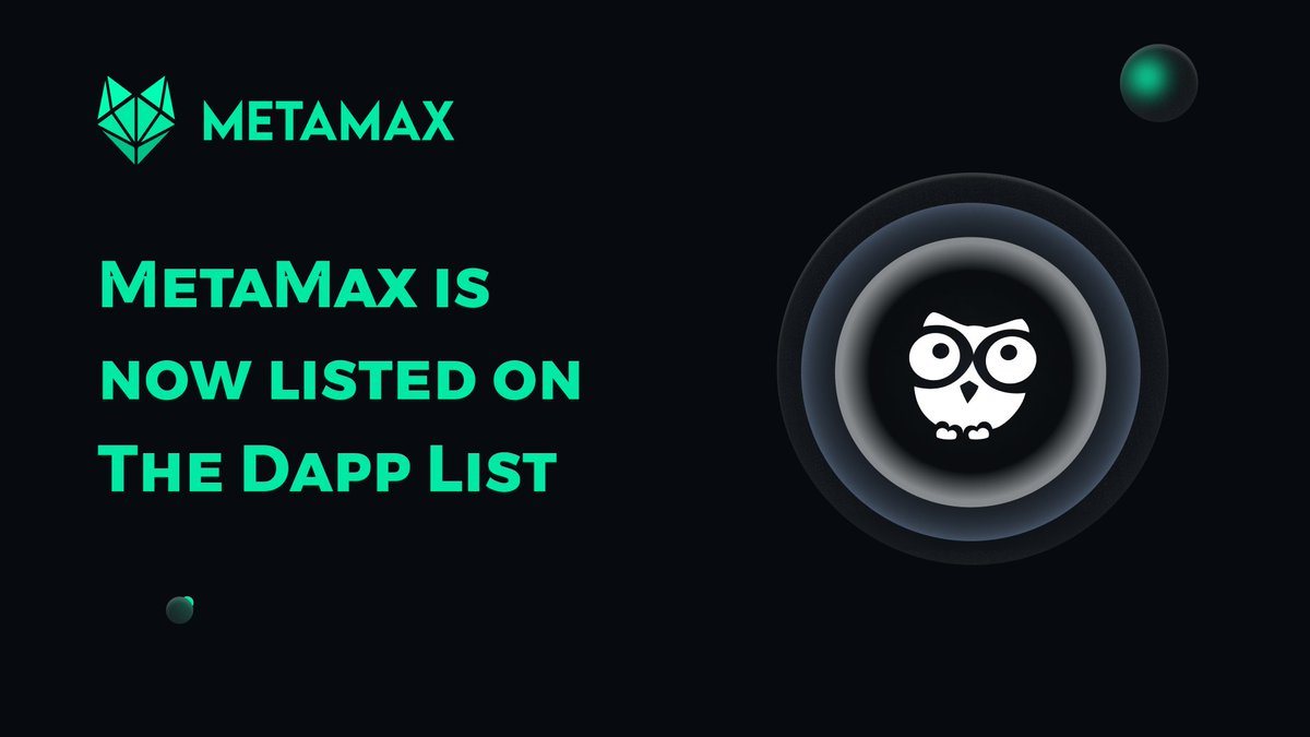 _Sonic_HUB's tweet photo. 🌀 @MetaMax_labs is now officially listed on @Thedapplist
🌀 #Dapplist: Discover a community-governed hand-picked selection of the latest projects from DeFi, NFT, Metaverse, Gaming, DAOs & more
🔽VISIT
https://t.co/oql9aXezqO https://t.co/Afu35JcvsM