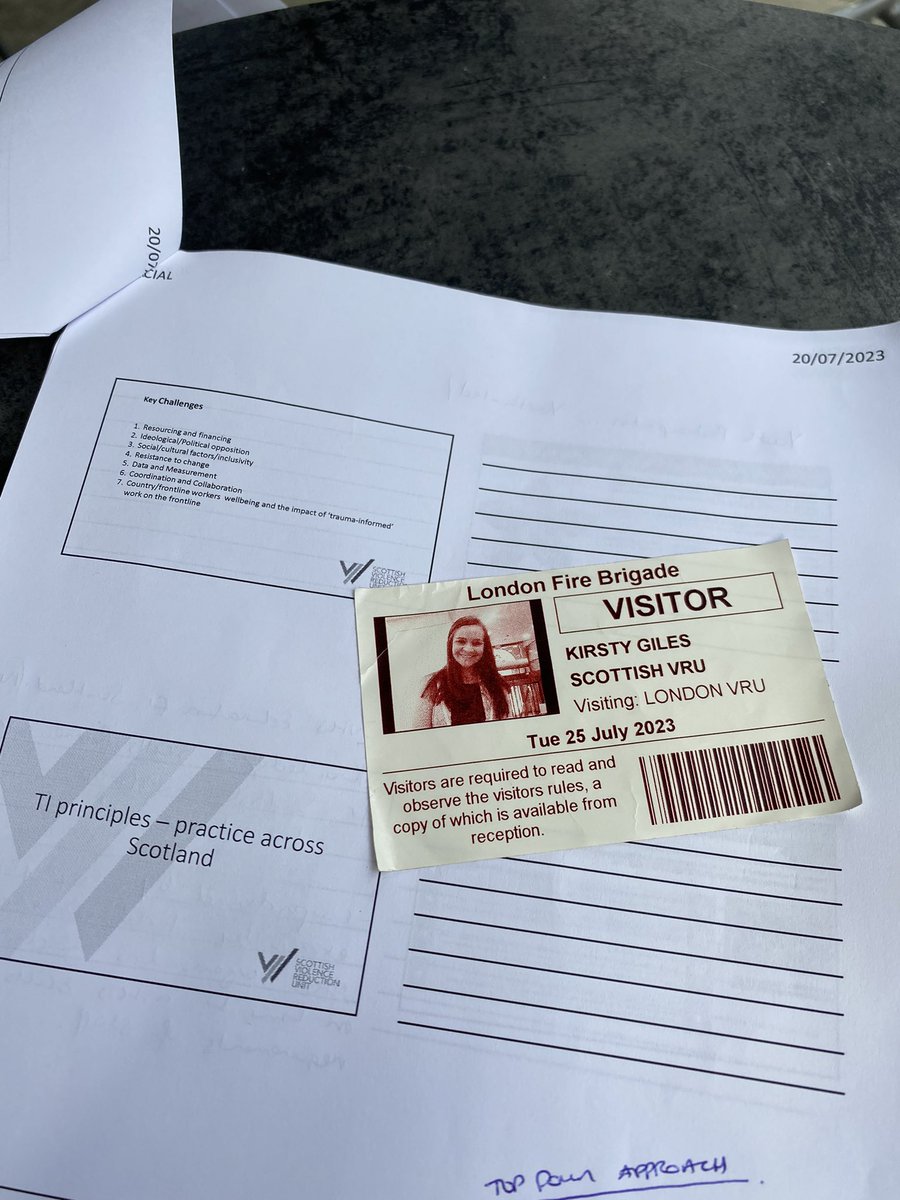 Day two of a fascinating week with <a href="/LDN_VRU/">London's Violence Reduction Unit</a> An amazing team doing incredible work, especially the young people involved in <a href="/HopeCollective2/">THE HOPE COLLECTIVE</a> 
Excited to share some of Scotland journey this afternoon 🏴󠁧󠁢󠁳󠁣󠁴󠁿 
#collaboration #traumainformed
