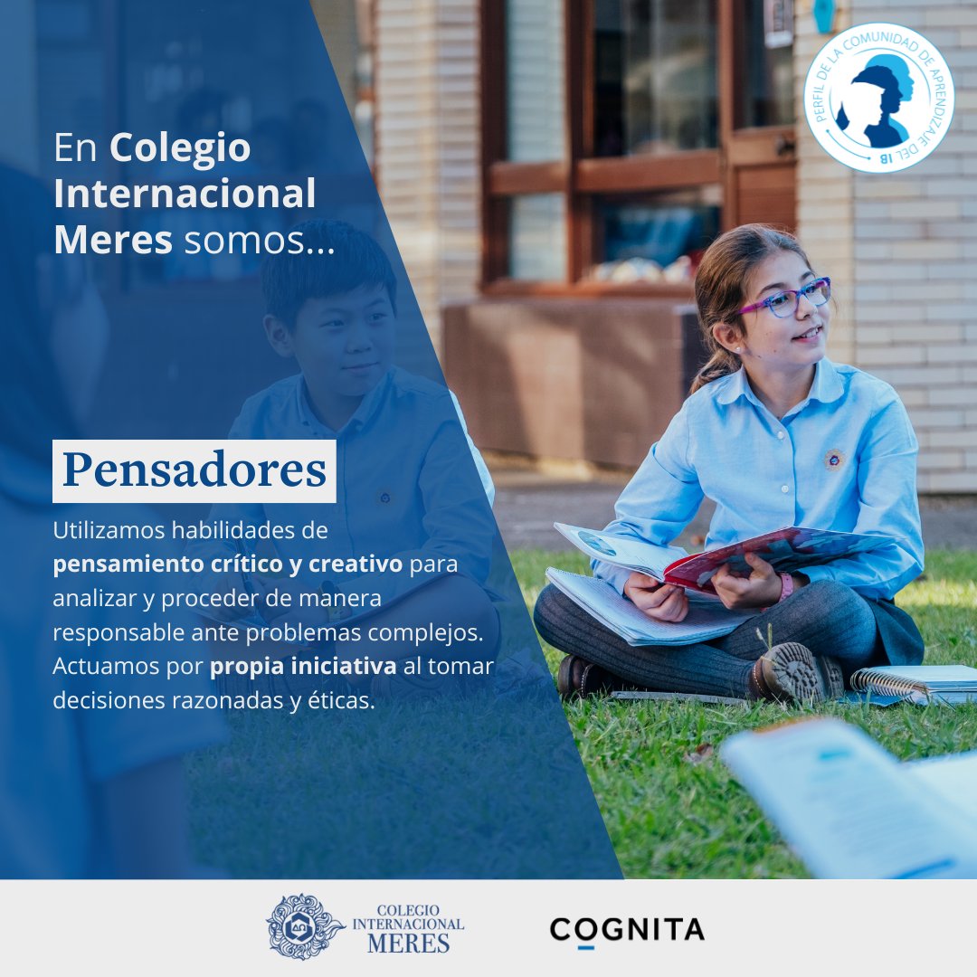 Para poder tomar decisiones razonadas y éticas, necesitamos utilizar el pensamiento crítico y creativo 🤔👉 Ser pensadores es uno de los atributos que forman parte del #IBLearningProfile de la comunidad del aprendizaje de <a href="/iborganization/">International Baccalaureate</a> 🎓🌍 #ColegioMeres #Cognitaway