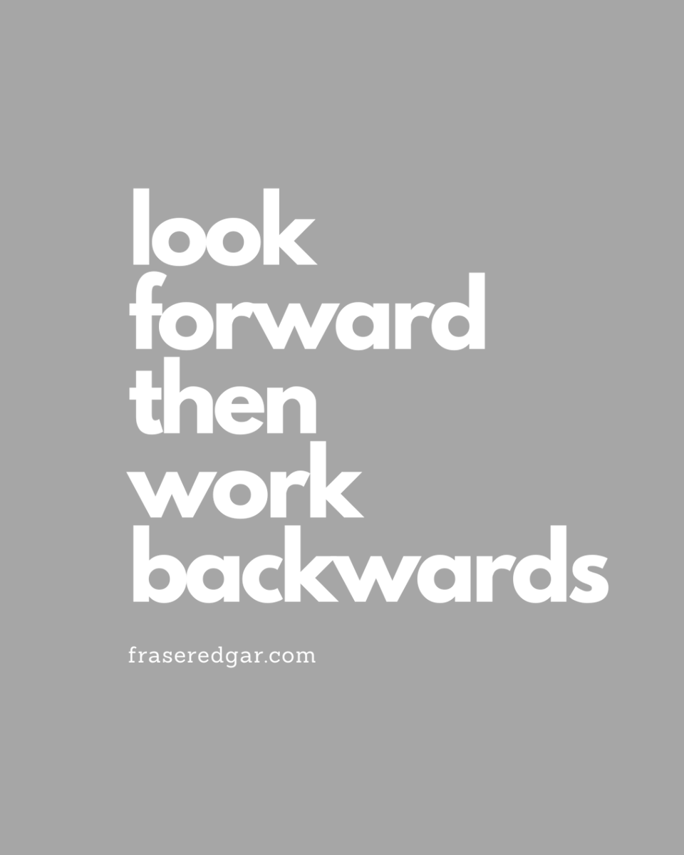 fritzeboy's tweet photo. Whether starting a business/vacation planning/prepping a dinner party–determine the end goal and work back from there. What are the steps to get there? Who will help you achieve it? What is the cost &amp; how much will you make? There's your plan! Review often, amend appropriately. https://t.co/YrRe4dAzEP