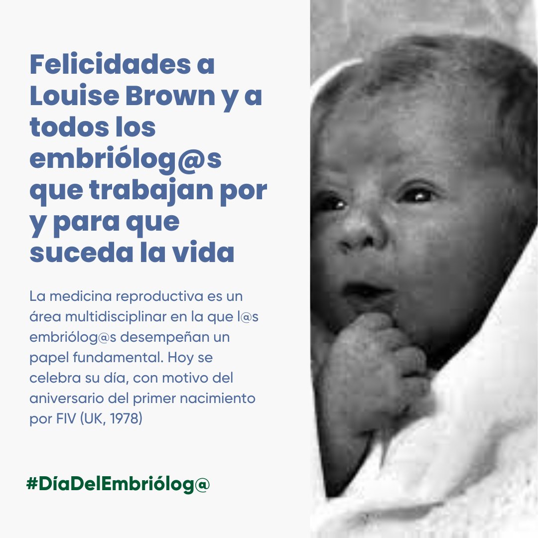 Feliz día a tod@s l@s embriólog@s y ¡gracias por vuestro trabajo!