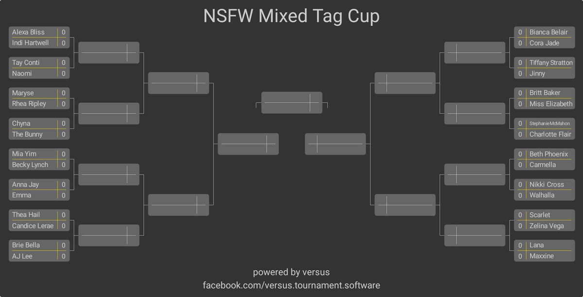 Nacho_Maaan's tweet photo. Das Bracket steht fest 1st Round Start! 
Mittwoch 18:00 Uhr!
https://t.co/pwjgjCjuVL
 #nsfw #mixedtag #TeamOE #WWE2K23 https://t.co/OMkSrKngo7