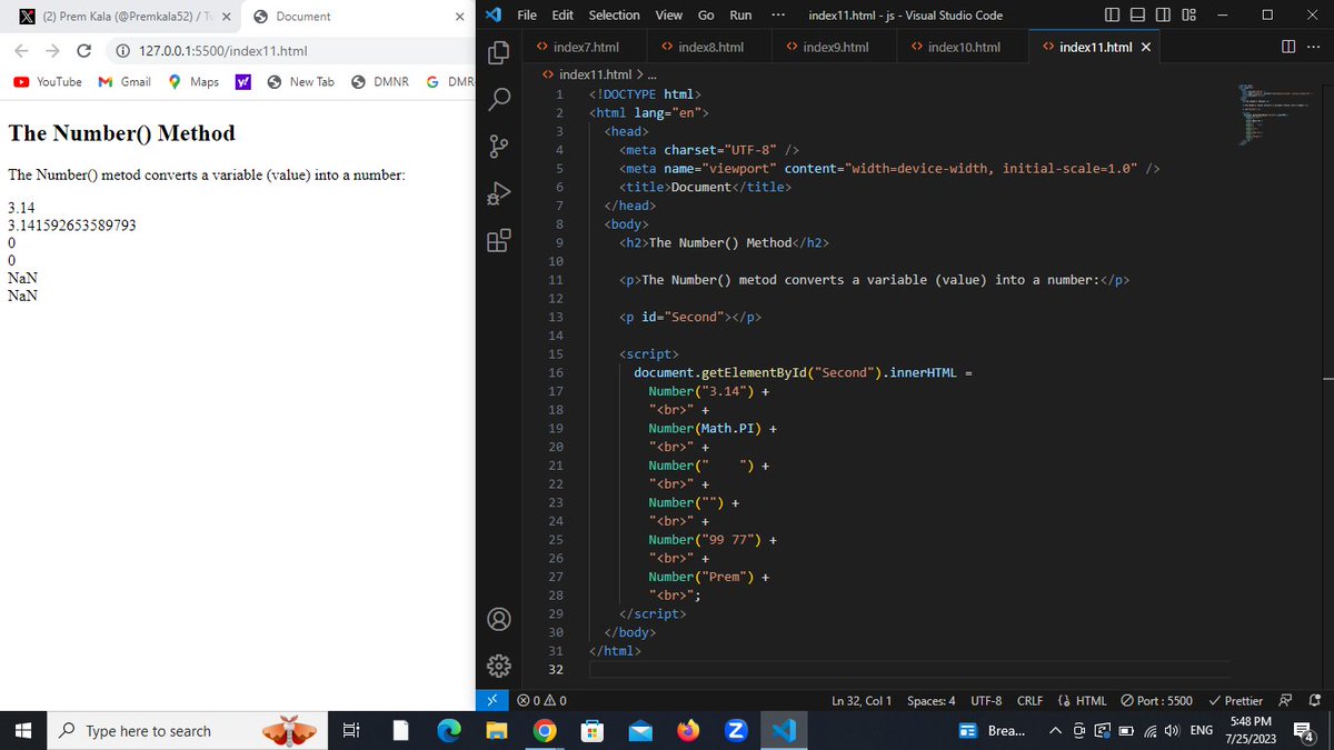 Premkala52's tweet photo. Day55/60
Today, I learnt  about the concept of Type Conversion in JavaScript. In JavaScript type conversion is the process of converting data of one type to another. For example: converting String data to Number .
#60DaysOfLearning 
#LearningWithLeapfrog 
#LSPPD55 https://t.co/eBMPLCq9mM