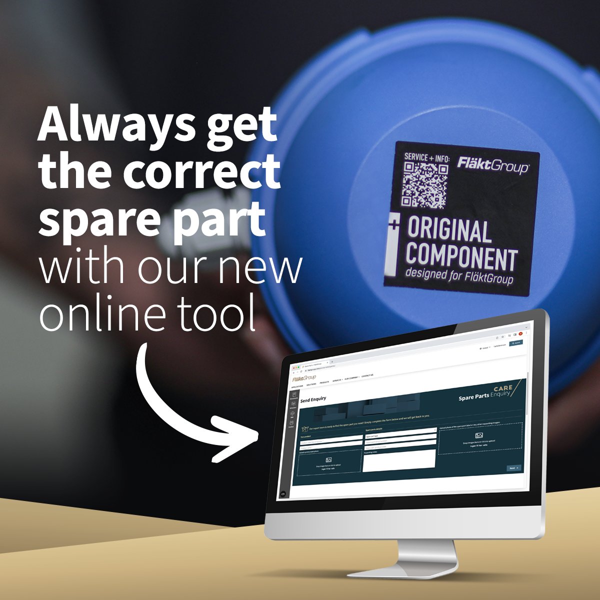 Our Spare Parts enquiry tool is available via our websites.
eu1.hubs.ly/H040txQ0

#flaktgroupservices #hvacservice #hvac #ahu #hvacspareparts