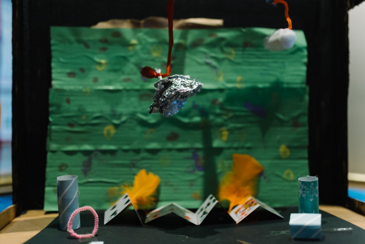 RBOschools's tweet photo. Behind the scenes, @Grand_Theatre #Blackpool #TalesRetold to celebrate #inspiringcreativity & partnership! Hats off to the students amazing work! Blackpool School of Arts @B_andFC full-scale scenery, drawing inspiration from primary model box designs, inspired by @RoyalOperaHouse https://t.co/OgO9b7NRGw