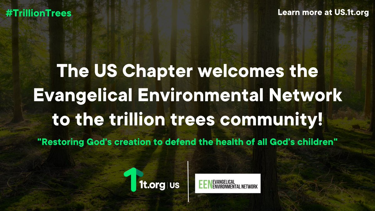 ForestsPlus's tweet photo. We’re excited to welcome to the #TrillionTrees Community: @CreationCare!

Their pledge will leverage their relationship with the evangelical community to educate and mobilize on the need to reforest our nation and the world.
Learn more about their pledge: https://t.co/WhjYDMWMWv https://t.co/Xz69OTXufq