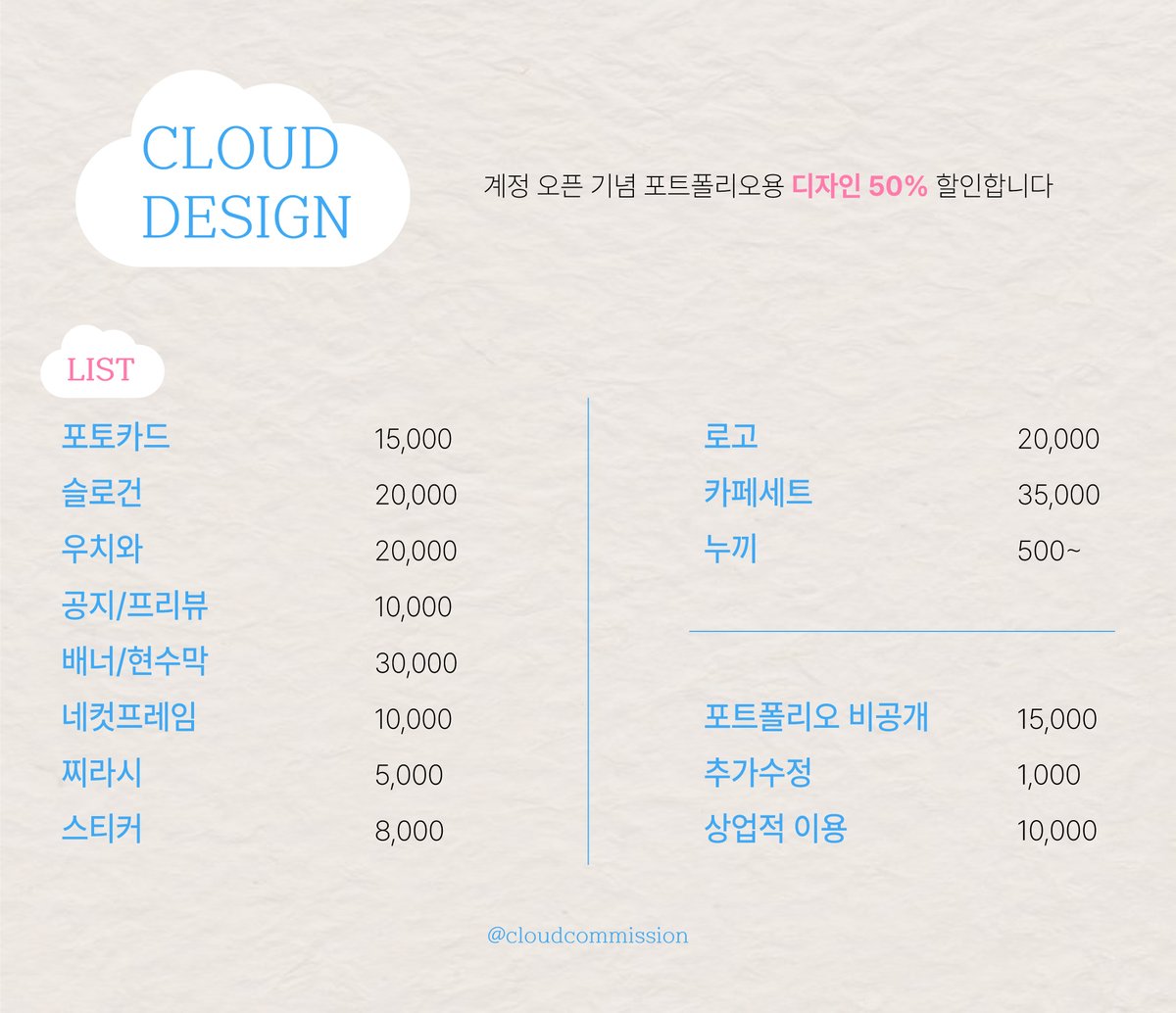 구름커미션 tweet media