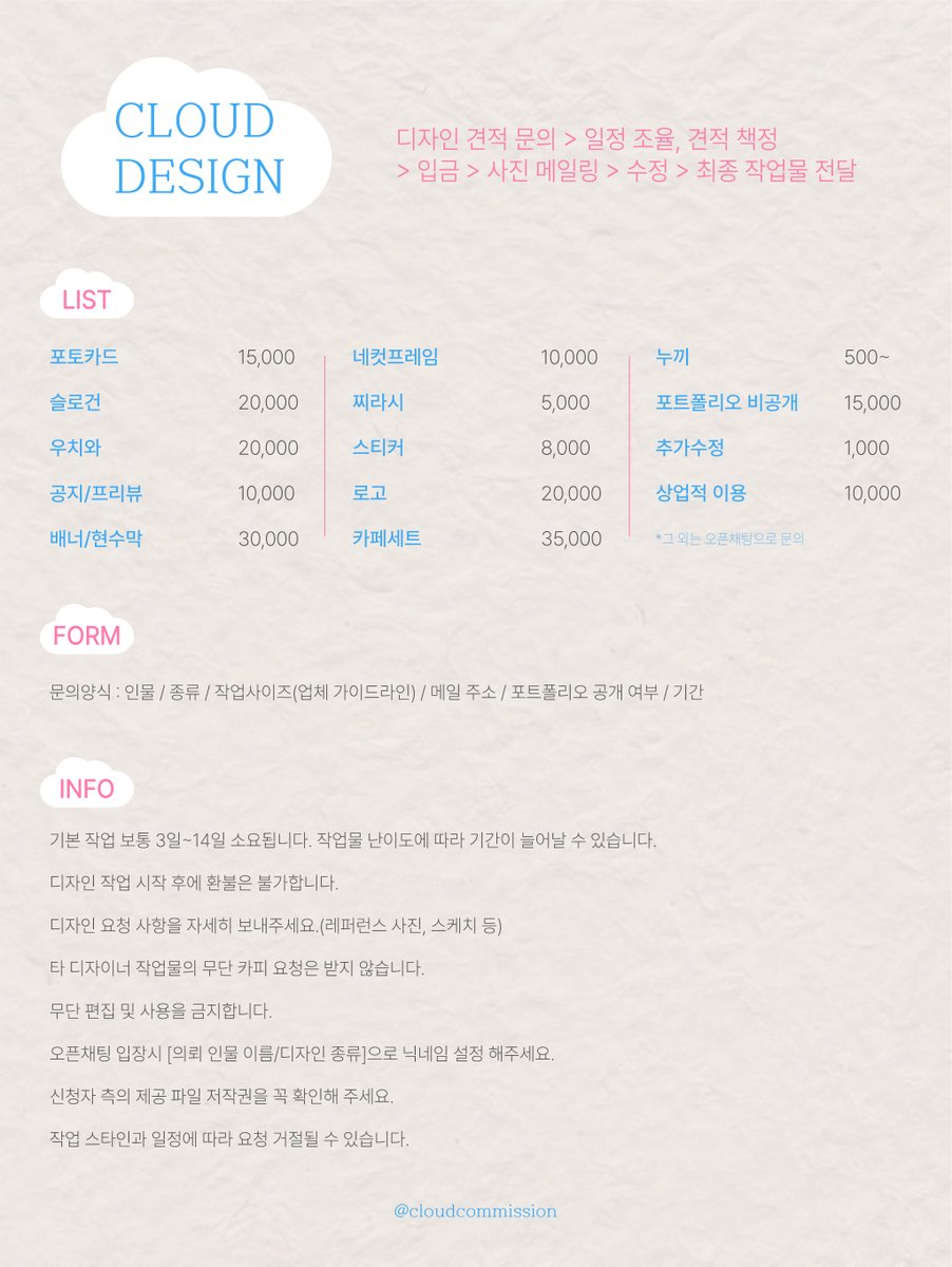 구름커미션 tweet media