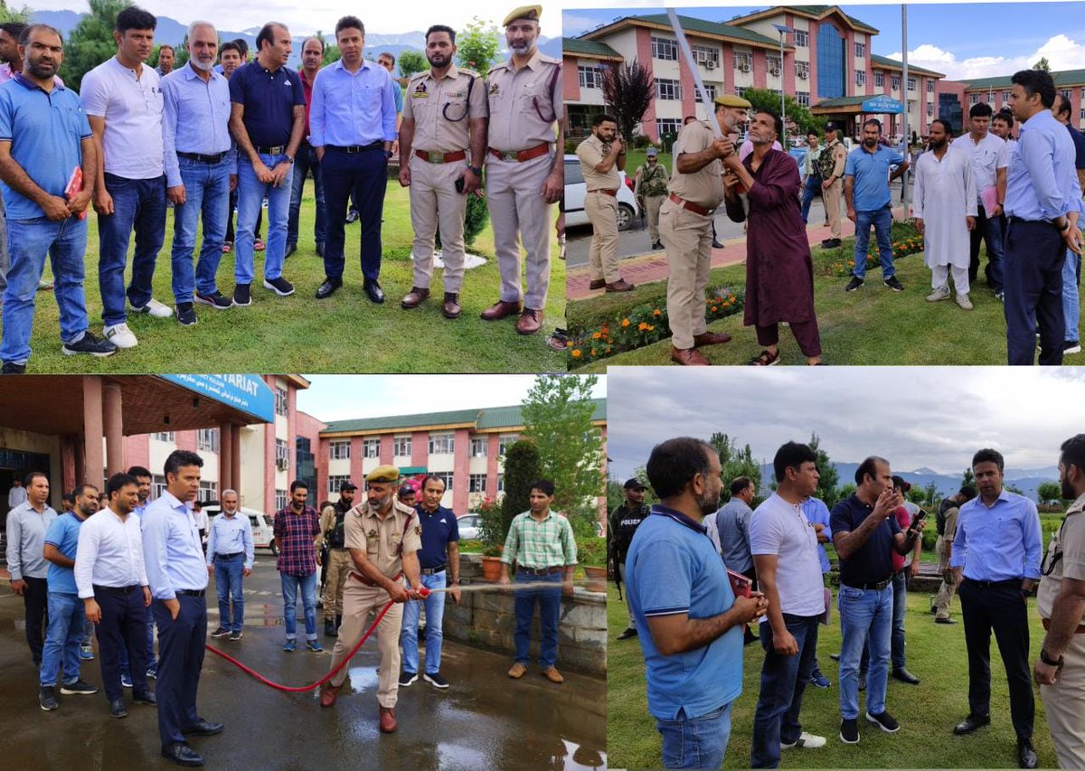 Fire Fighting Hydrant System test conducted at Kulgam 
    System significant in providing fire safety to Mini-Secretariat,
Test conducted in presence of the Deputy Commissioner Dr. Bilal Mohi-Ud-Din Bhat (IAS).
<a href="/diprjk/">Information & PR, J&K</a>
<a href="/ddnewsSrinagar/">DD NEWS SRINAGAR</a>
<a href="/PIBSrinagar/">PIB in Jammu Kashmir & Ladakh</a> <a href="/airnewsalerts/">All India Radio News</a>