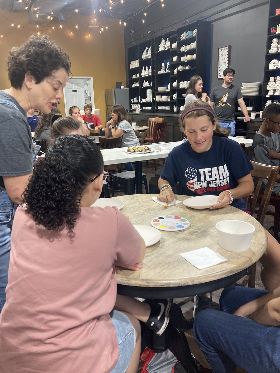 Painting ceramics and enjoying some treats at Hug A Mug  &amp; Ceramics <a href="/daniel_novak_WM/">Daniel Novak</a> <a href="/WMTHSPrincipal/">WMTHS Principal</a> 
#ESY