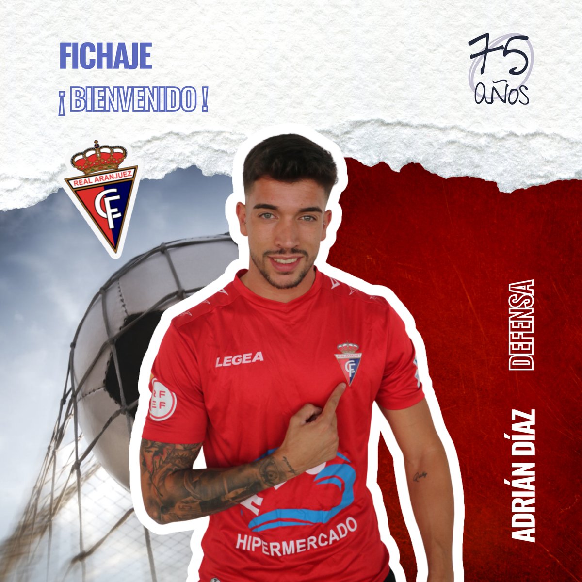 FICHAJE | Adrián Díaz ( <a href="/adrii_diiaz15/">AdriiDiiaz15</a> ) es nuevo jugador del Real Aranjuez. El defensa vuelve a su casa tras pasar por equipos como el Ancora y el Sitio. Nuevo refuerzo para el conjunto de Quique. ¡Bienvenido!

realaranjuezcf.es/es/news/adrian…

#VamosAranjuez #OrgulloRibereño