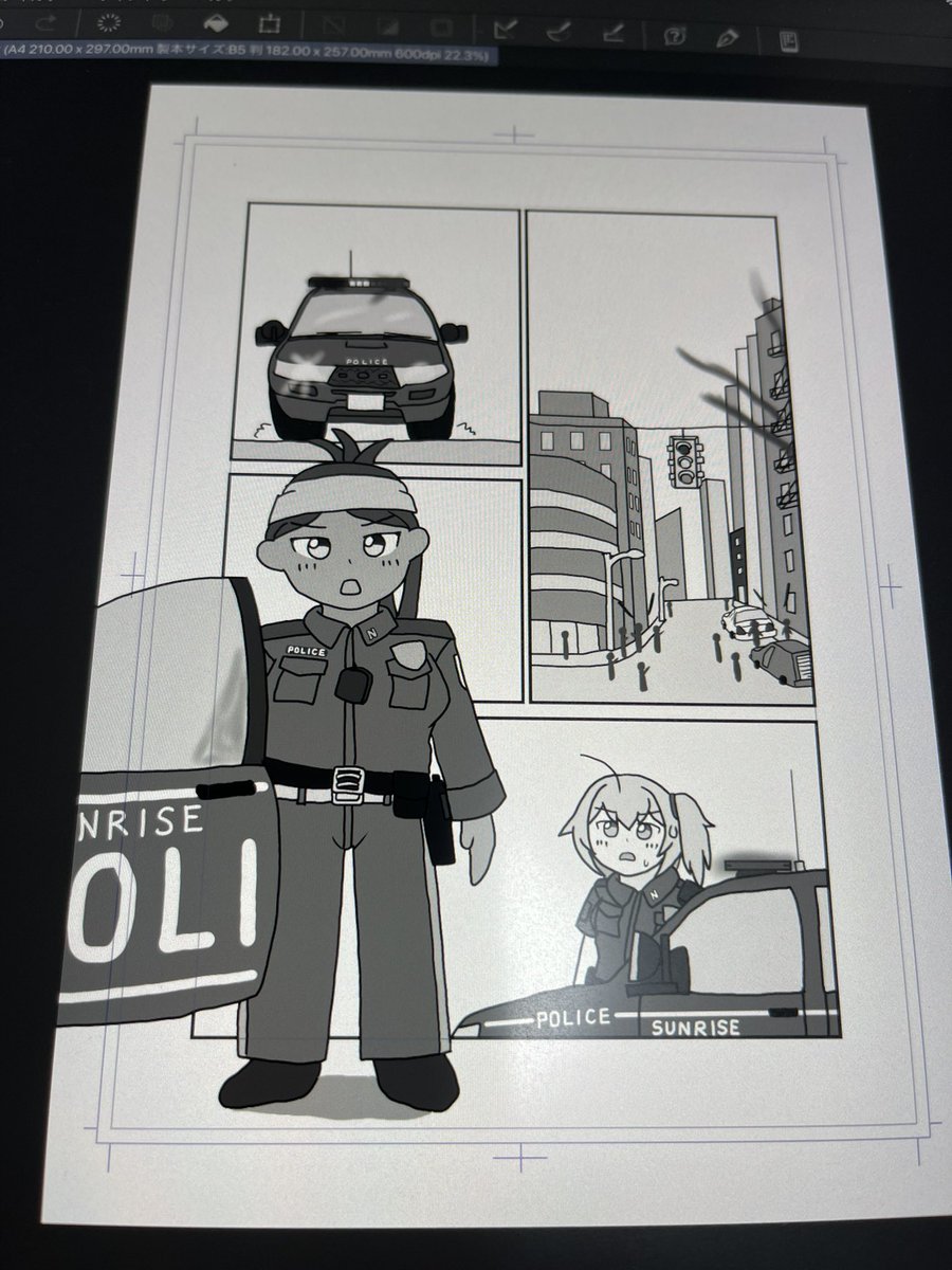 3年ぶりの一次創作作品の続編描いてますが、艦これではまず描かないようなシーンや風景が沢山あって大変だけど、新鮮味もあって楽しみながら描いてます😊
