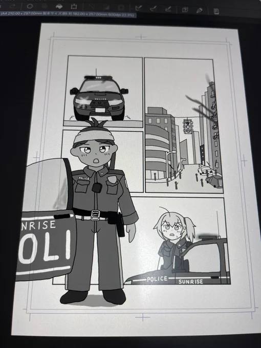 3年ぶりの一次創作作品の続編描いてますが、艦これではまず描かないようなシーンや風景が沢山あって大変だけど、新鮮味もあって楽しみながら描いてます😊