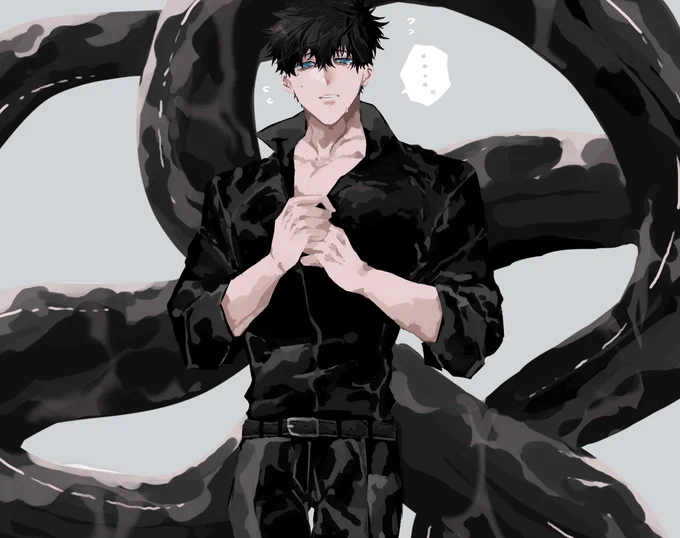 #見た人は無言で黒髪を載せる
