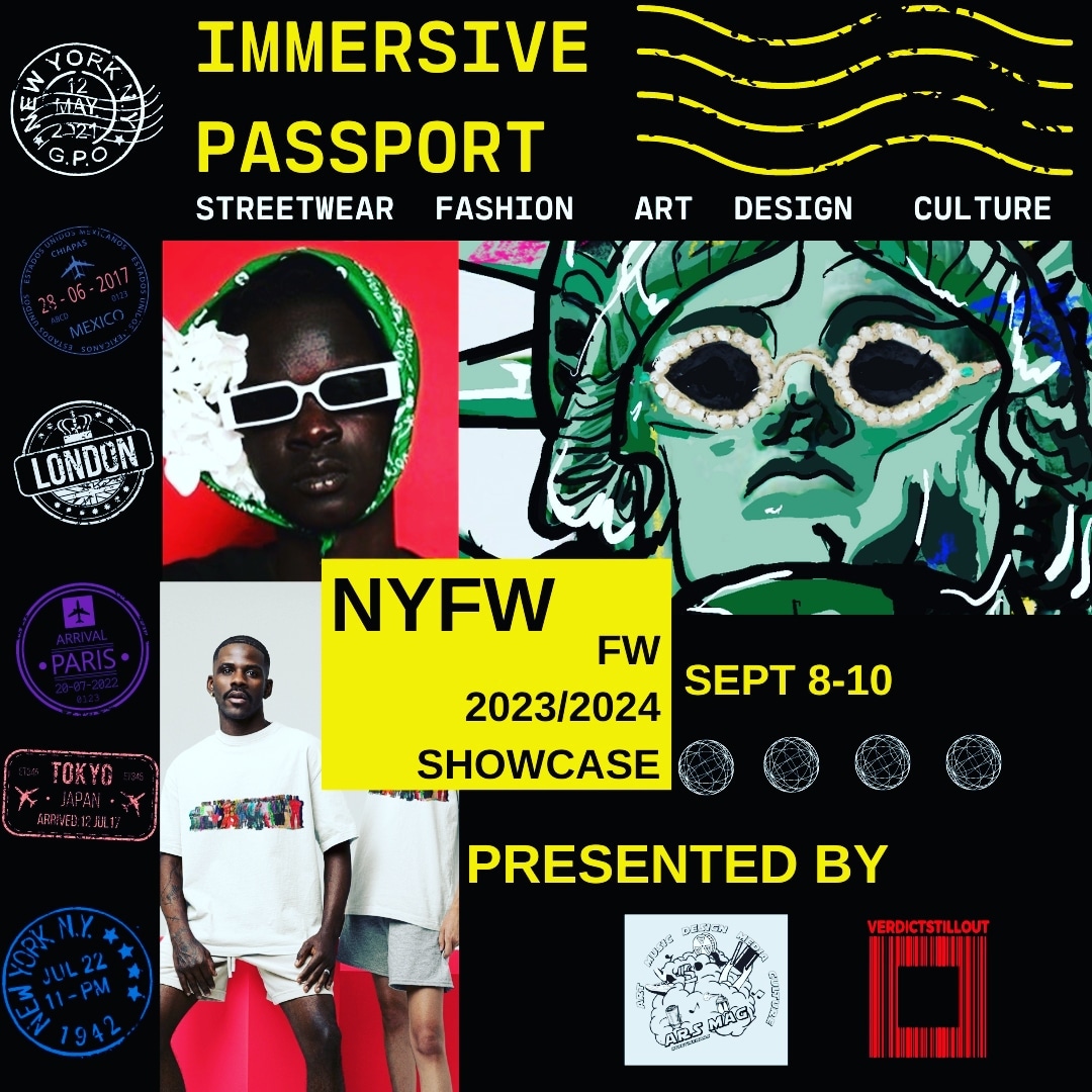 sweatdateknink's tweet photo. Calling All Visionaries, Innovators, and Creatives! This September, brace yourself for an unforgettable collaboration as we join forces with Verdict Still Out to present the Immersive Passport Event during NYFW F/W 2023. We are extending an exclusive invitation to brand owners. https://t.co/hUsqzkghYi