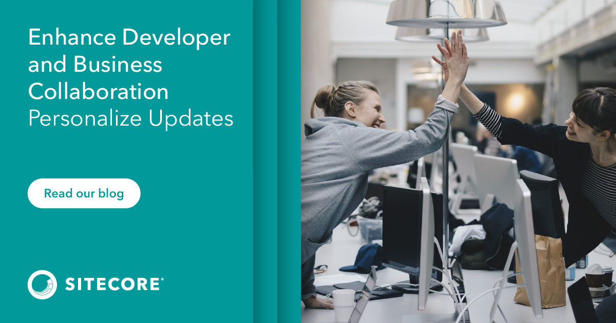 Sitecore's tweet image. 🥳 Exciting news 📰 We rolled out new updates to Sitecore Personalize, designed to supercharge ⚡ your business. 
Check it out 👁️‍🗨️🗨️ siteco.re/3rKU2tC 

#Sitecore #SitecorePersonalize