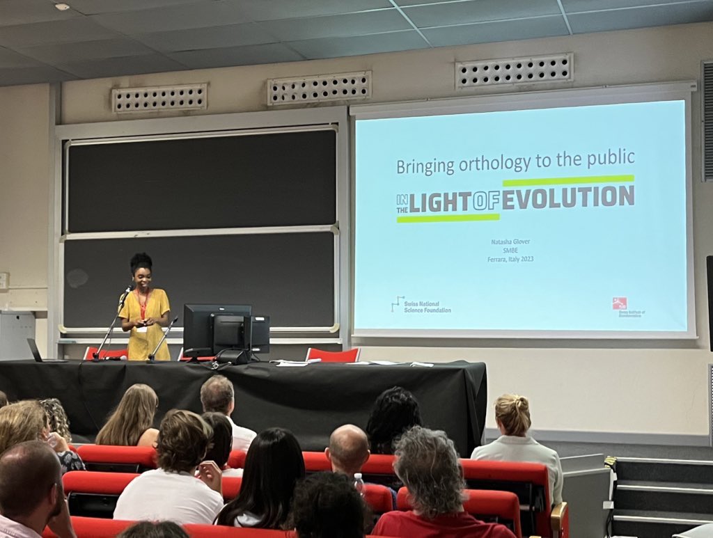SMBE IDEA taskforce (@smbe_idea) on Twitter photo The second talk of the Science for everybody symposium is about bringing science to the public in the Light of Evolution, by <a href="/Gloveface/">Natasha Glover</a>. Amazing set of educational resources!! 👏👏 #SMBE2023 (check out ohmygenes.org if you like memes and science!) The second talk of the Science for everybody symposium is about bringing science to the public in the Light of Evolution, by <a href="/Gloveface/">Natasha Glover</a>. Amazing set of educational resources!! 👏👏 #SMBE2023 (check out ohmygenes.org if you like memes and science!)
