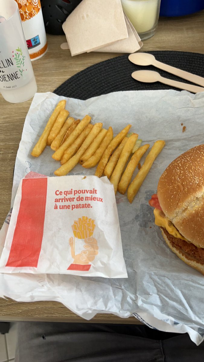 flavien_tlt's tweet photo. Wsh @BurgerKingFR tellement c’est petit j’ai compté 14 frite dans mon sachet 😅 https://t.co/JzmTqI1vnO