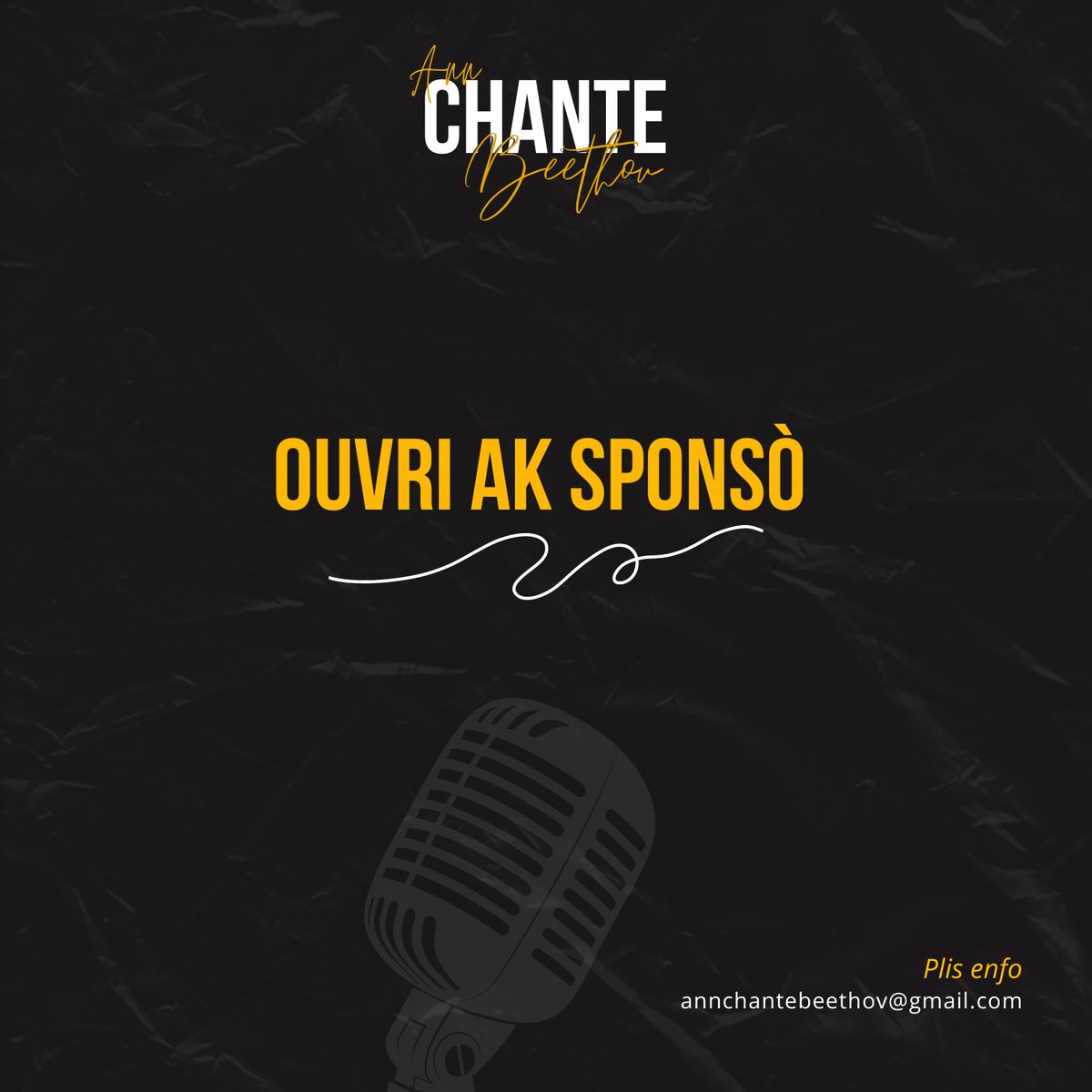 “Pa tann li pi gwo pou w kòmanse”. 
Sa fè lontan, m anvi lanse yon konkou paske yon konkou te banm chans mwen. Men m te toujou poko wè ki prim pou m bay. Mwen ak manager a deside finalman n ap kòmanse piti, nou sezi wè kantite moun ki vle ede. 
Mèsi pou ou ki gentan tyeke sou