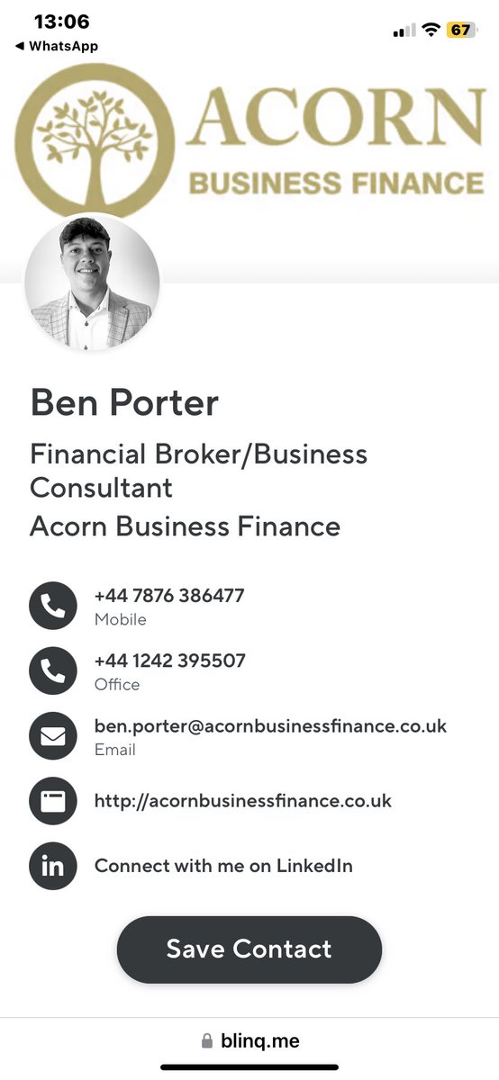 CarlPorter1's tweet photo. If any of my self-employed connections are looking for commercial finance of any sort, maybe for vans, cars, machinery, property development please get in-touch with Ben. He will be sure to look after you 👍 https://t.co/OlP8WIK3KO