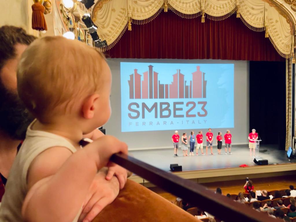 Thank you for this great opportunity #SMBE2023 Onsite childcare has been asolutely great. We did bring him to the grand opening at the City Theatre and he seems to enjoy the cloister poster sessions.