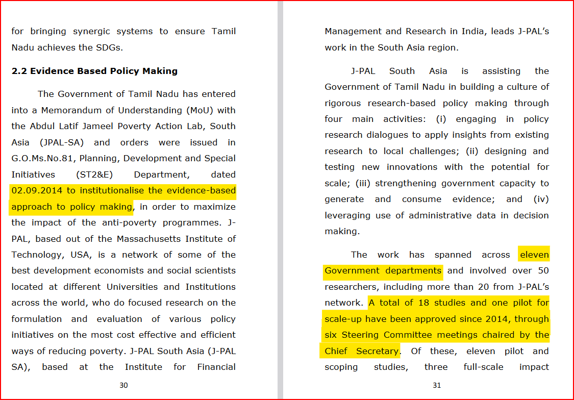 logic's tweet photo. The GoTN - @JPAL_SA partnership dates back to 2014. An evidence based policy on their work is needed. Will JPAL_SA release the data of all their work for others to assess the impact? 

Also - #UrimaiThogai #HouseHoldSurvey data will straight to them 'for poverty analysis' https://t.co/01HRdZFbuG