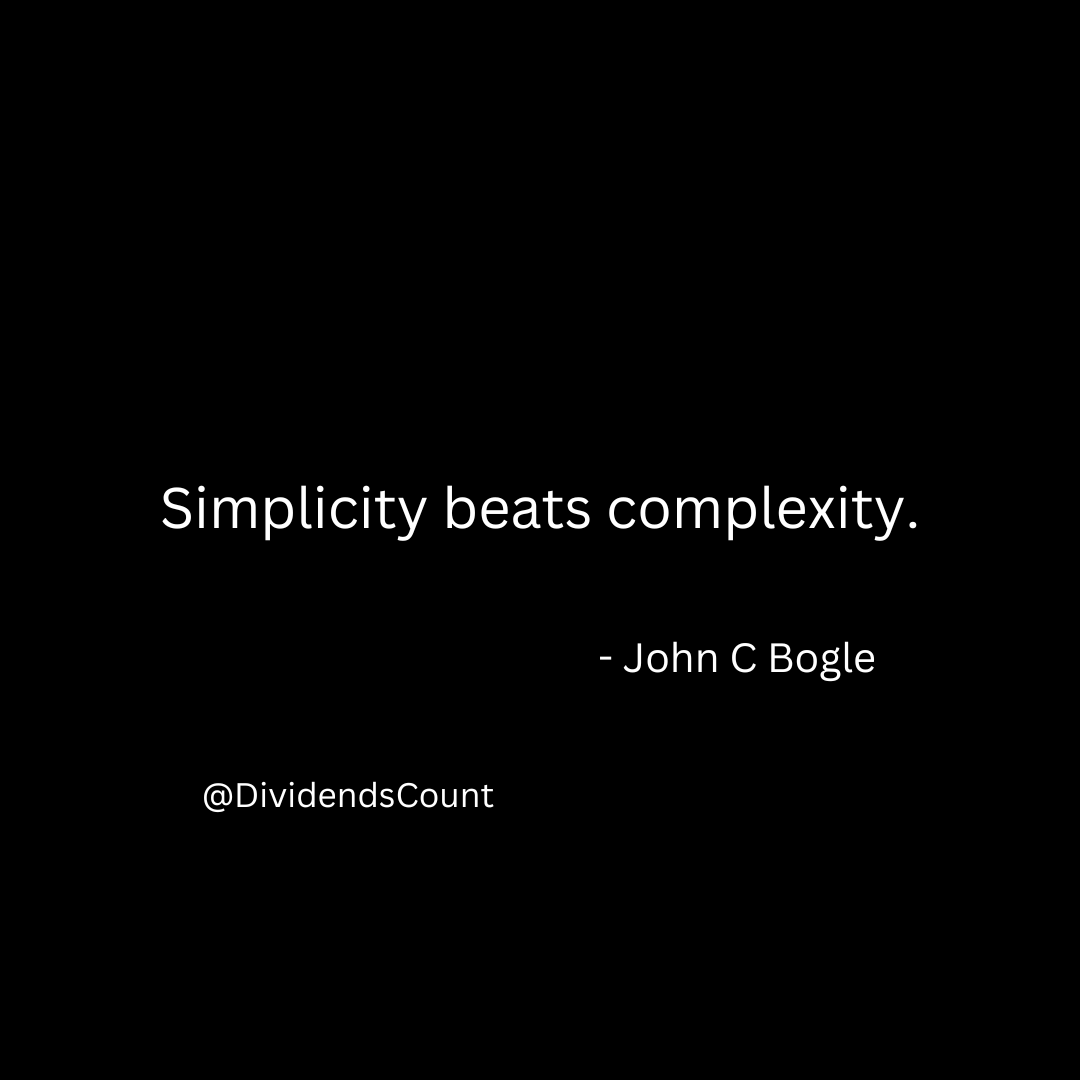 DividendsCount's tweet photo. If you want to stick to your investing plan, make it simple.  

To me, simple means I don't have to research each time I invest.

I make a consistent buy into a consistent list of stocks in which I have confidence.

#dividends #investingmotivation #longterminvesting #divtwit https://t.co/2tCU0vbfSg
