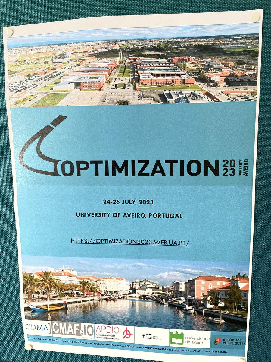 At #optimization2023 conference I also found this advertisement for the next Winter School on Network Optimization organized traditionally by Luis Gouveia and Bernard Fortz.  In 2024 it will be its 10th edition, and I am looking forward to it!

netopt2024.campus.ciencias.ulisboa.pt

#orms