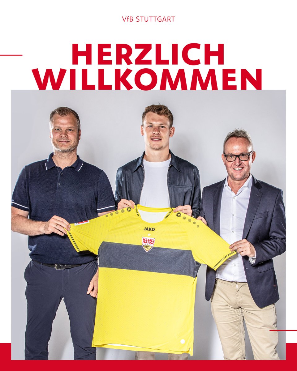 Herzlich willkommen in Cannstatt, Alex! 💪⚪🔴
Der #VfB und der FC Bayern haben sich auf eine einjährige Leihe von Alexander #Nübel verständigt. Der 26-jährige Torhüter wechselt mit sofortiger Wirkung von der Isar an den Neckar.
Zur Meldung 🔗➡ go.vfb.de/nuebel
