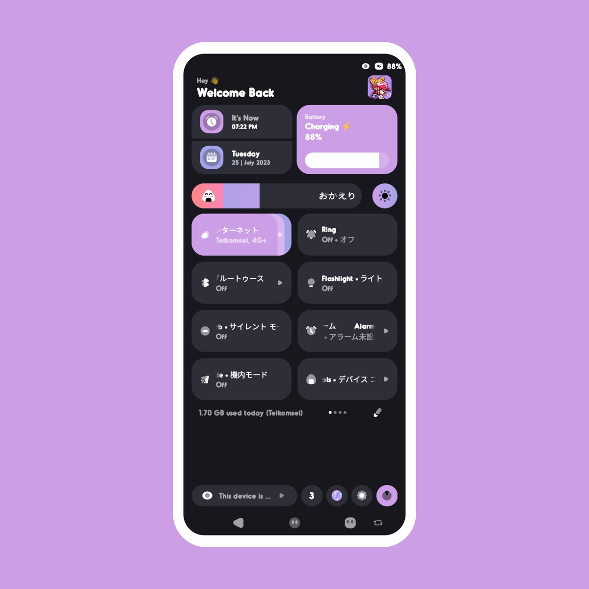 Widgyz's tweet photo. なんでもいい。🐼
Theme lockscreen weeabooify @KaeruShi404 
Theme statusbar onigiri @modestCat0309 
Template @Yogesh_gosavi_ https://t.co/oCAaafnAMu