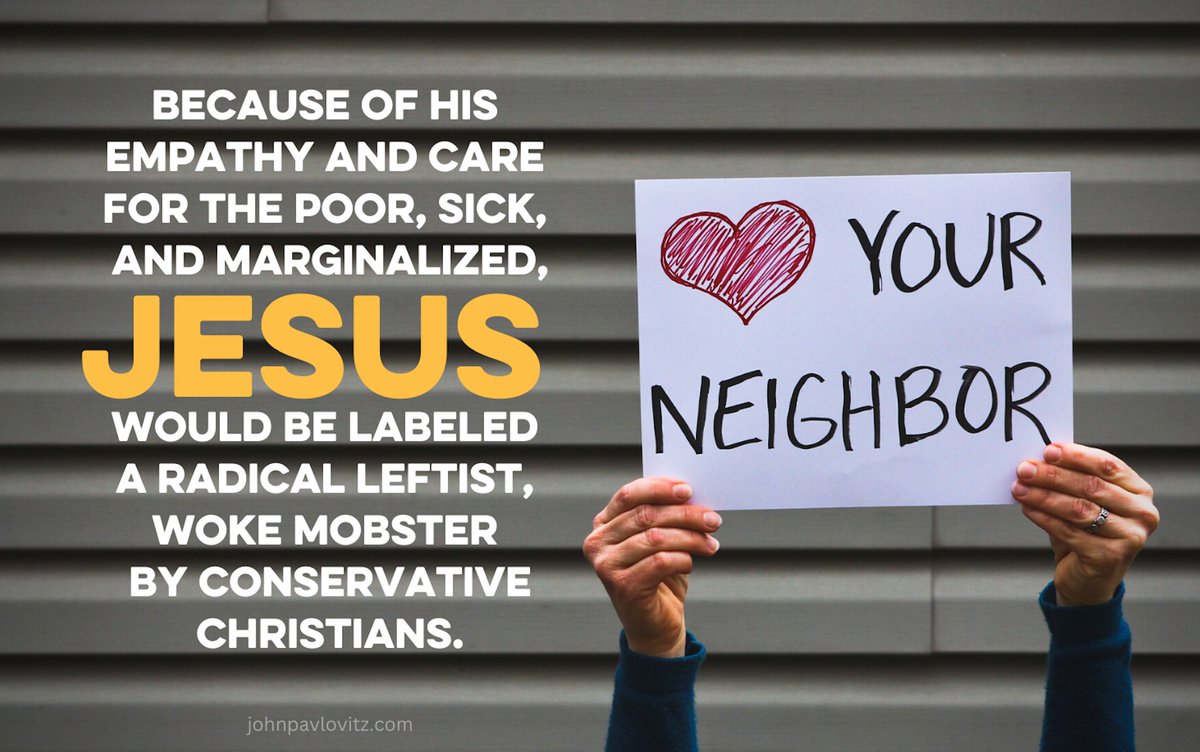 johnpavlovitz's tweet photo. 'The Woke, Liberal, Leftist Movement of Jesus'

https://t.co/bBKCztOuIf https://t.co/BAw0DzVkn8