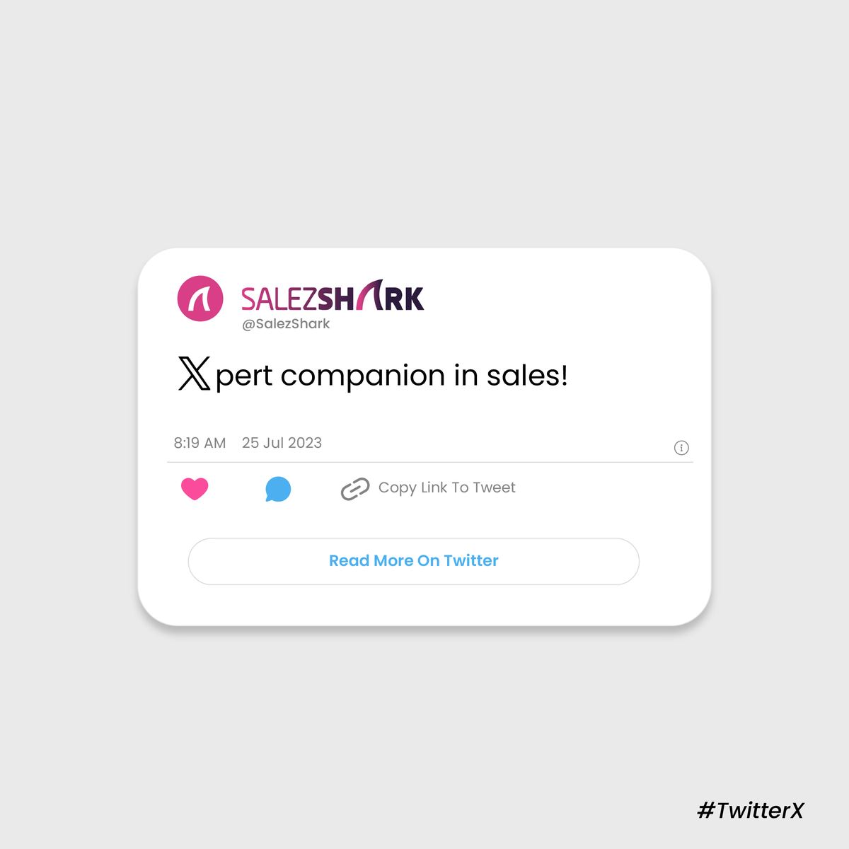 SalezShark's tweet photo. ๐ Boost sales like an Xpert! ๐ฏ Salezshark Engage CRM - your ultimate sales companion! ๐ผ๐ค
#twitterX #Xtitter #xitter #SalesXpert #CRM #SalezsharkEngage #EngageCRM https://t.co/mxjTf9RSc7