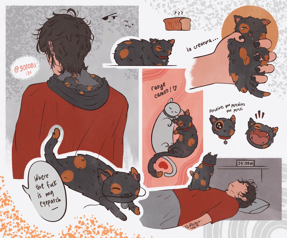 90108s's tweet photo. more hua cheng with cat e-ming bc i love them 🐈‍⬛ https://t.co/LUppCnxRLu