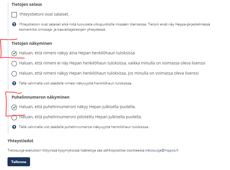 jukkaniskanen's tweet photo. Tänään julkaistiin Heppaan uusi ohjelmistopaketti, joka sisältää useita asiakaspalautteen kautta tulleita parannuksia.
Uutena tuli mm. mahdollisuus saada oma puhelinnumero näkyviin Heppaan.
Asetus löytyy Oma Tallista kohdasta Omat tiedot - Profiili - Tietosuoja. #ravit #heppa https://t.co/8bhcC7GFGi