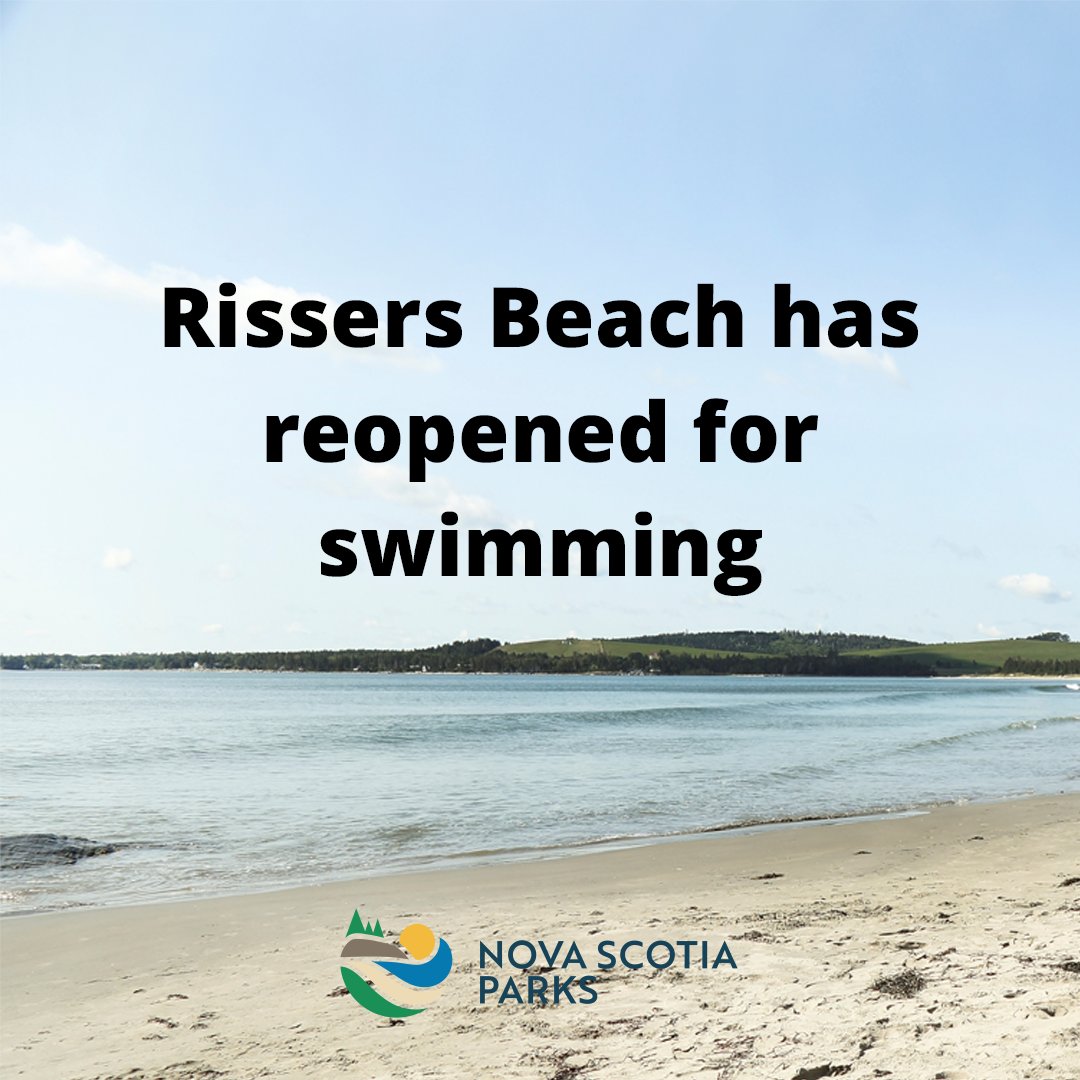 Rissers Beach has reopened for swimming following satisfactory retests.