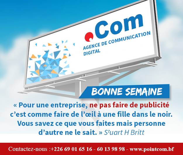 PointcomBf's tweet photo. Vous aurez beau être une grande entreprise ou structure et bon dans votre domaine. Mais, sans publicité sur votre votre entreprise et vos services, vous aurez du mal à avoir de nouveaux clients dans l'ère du numérique, et vous pourriez aussi perdre certains clients. https://t.co/xeI7RRpwL1