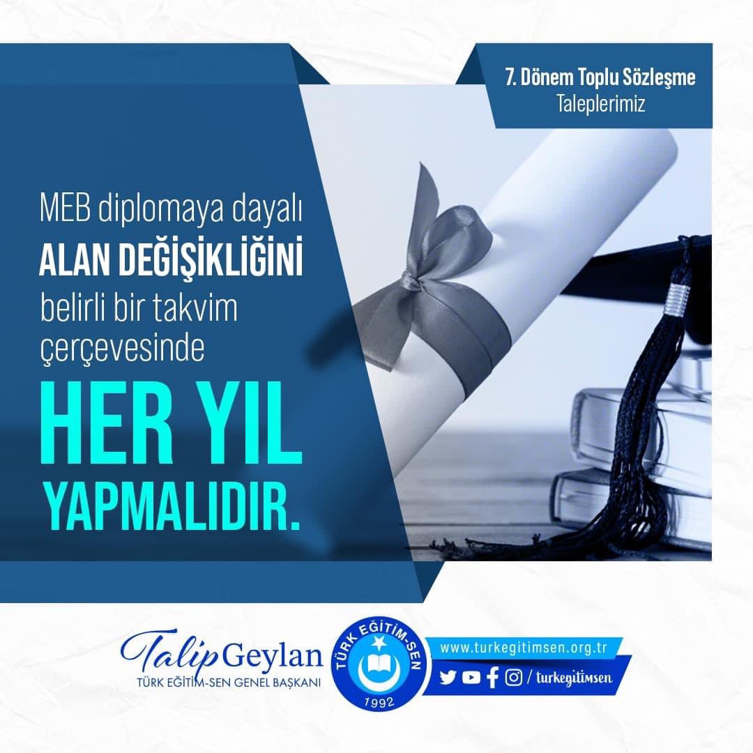 orhankutuk41's tweet photo. Diplomaya dayalı alan değişikliği talebi yaklaşık 10 aydır bekleniyor. MEB bu talebe karşı tavrını,  keyfiyet olmaktan çıkarmalı, belirli bir takvim çerçevesinde her yıl yapmalıdır. https://t.co/rMik1rJk4n