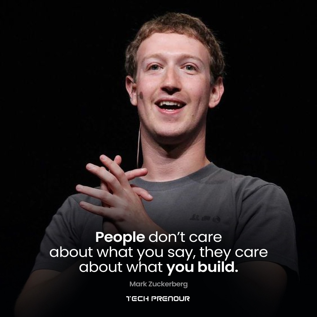 People don’t care about what you say, they care about what you build.

#markzuckberg #techinnovator #facebook #instagram #threads #buildyourself #bestrong #successmindset #future #goals