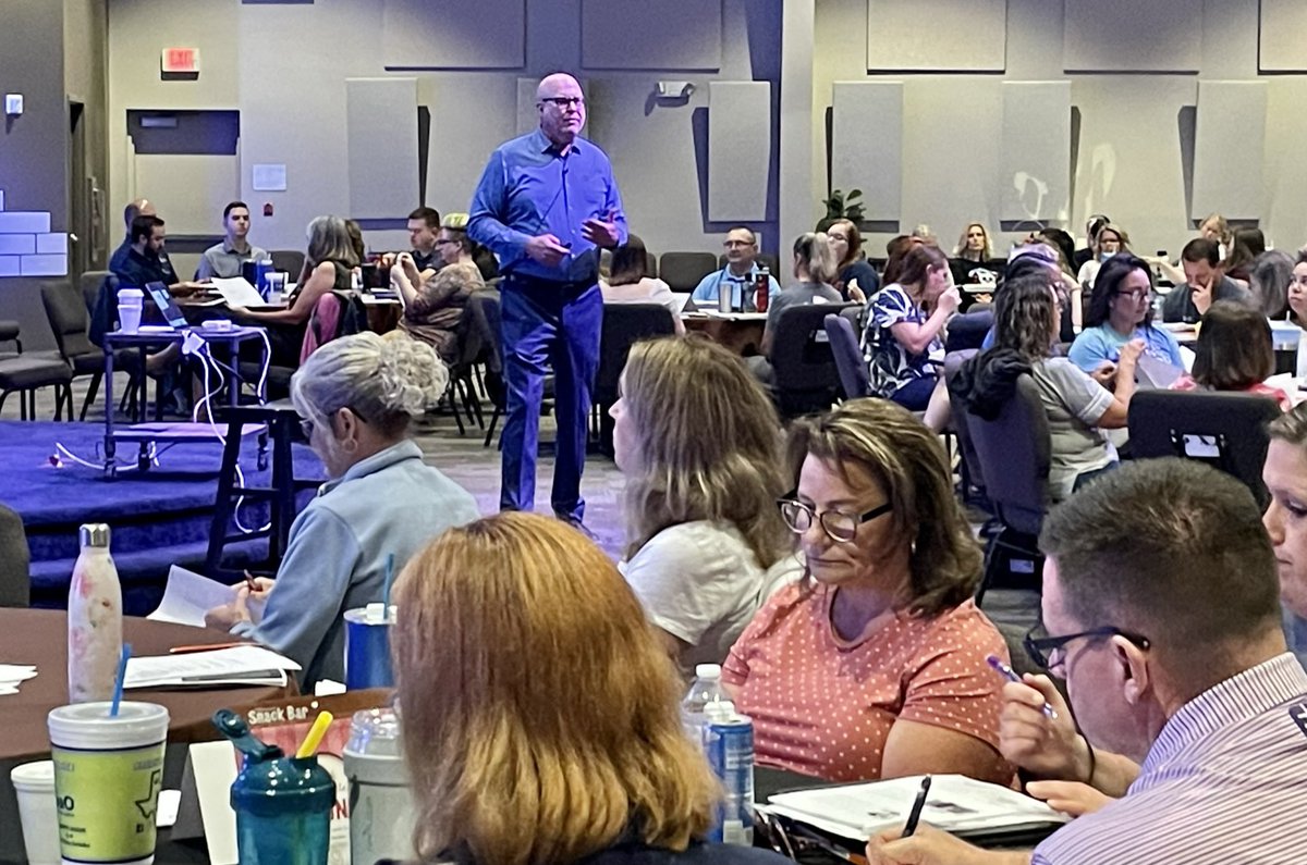 Ready for Day 2 of learning with Dennis King and sharpening our teaching skills to give our students the best year possible.#bvillebruWIN #oklaed <a href="/DrDennisKing/">Dennis King</a>
